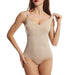 Mandotos seamless contour bodysuit for women, showcasing a smooth fit and sleek design on a model.