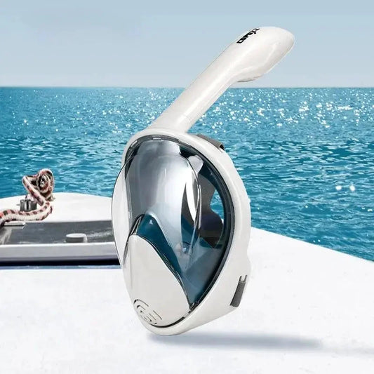 Mandotos seamless snorkel dive mask with clear lens and adjustable strap for comfortable underwater exploration.