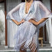 Mandotos Seaside Elegance women's cover-up in lightweight fabric with a relaxed fit, perfect for beachwear or casual summer outings.
