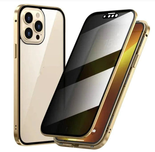 Mandotos SecureGuard Privacy Case for smartphones, black protective cover with privacy screen feature, durable and sleek design