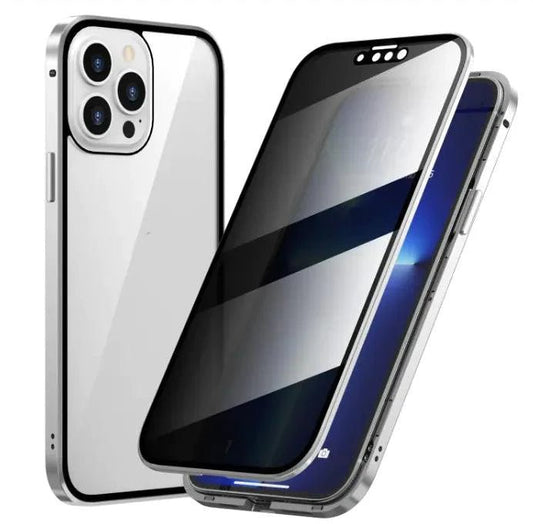 Mandotos SecureGuard Privacy Case protecting a smartphone with a sleek, durable design for privacy and security.