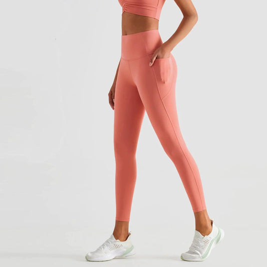 Mandotos ShapeEnhance activewear leggings in black, featuring a high-waist design and seamless fit for workout comfort.