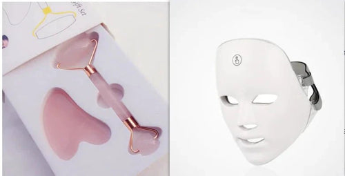 Mandotos Skin Rejuvenation Facial Beauty Device with sleek design and control buttons for at-home skincare treatments.