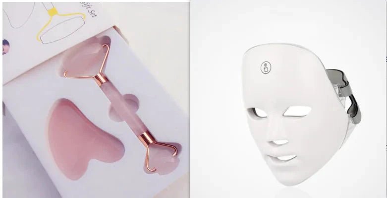 Mandotos Skin Rejuvenation Facial Beauty Device with sleek design and control buttons for at-home skincare treatments.