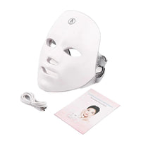 Mandotos skin rejuvenation facial beauty device showing a sleek handheld design with treatment heads for skincare.