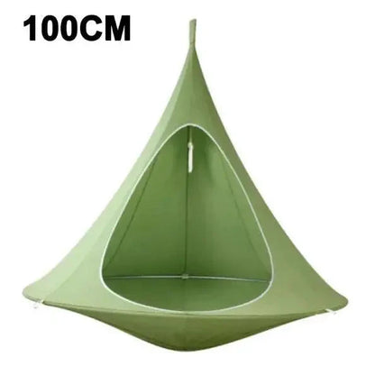 Mandotos SkyNest hanging hammock chair with soft fabric and sturdy suspension, perfect for relaxing indoors or outdoors.