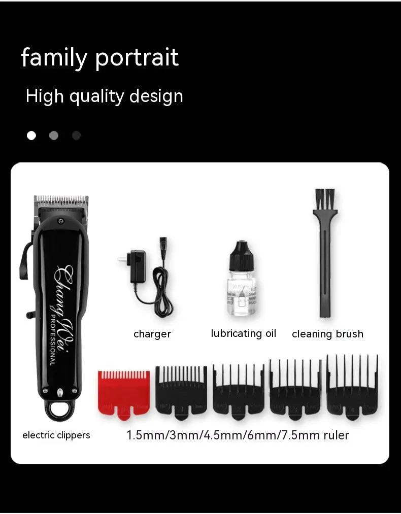 Mandotos Sleek Precision Trimmer Clipper with ergonomic design and stainless steel blades for precise grooming.