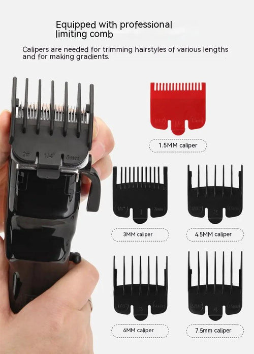 Mandotos Sleek Precision Trimmer Clipper showing a compact, modern design with stainless steel blades and ergonomic handle.