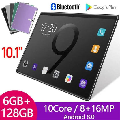 Mandotos 10.1-inch Android tablet with 3G calling and entertainment features, showing the tablet's screen and sleek design.