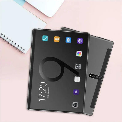 Mandotos 10.1-inch Android tablet with 3G calling and entertainment features, displayed with screen and sleek design