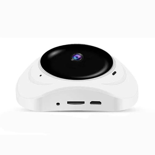 Mandotos smart home security camera with sleek design and adjustable lens, ideal for indoor or outdoor surveillance.