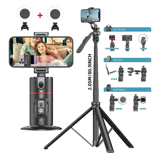 Mandotos Smart Tracking Camera Stand with adjustable mount and sleek design for secure camera positioning.