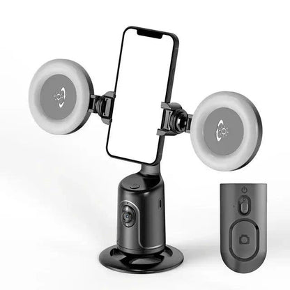 Mandotos smart tracking camera stand with adjustable mount and sleek design, perfect for secure, hands-free camera positioning.