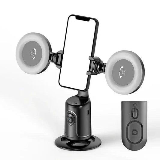 Mandotos smart tracking camera stand with adjustable mount and sleek design, perfect for secure, hands-free camera positioning.