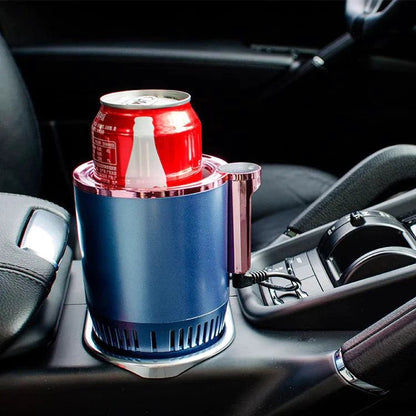 Mandotos SmartTemp auto cup holder with temperature control for cars, featuring a sleek design and secure grip for beverages.