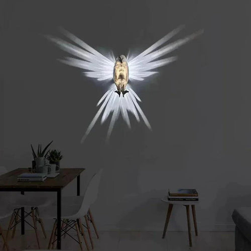 Mandotos Soaring Eagle Wall Light featuring a detailed eagle design mounted on a wall for decorative lighting.