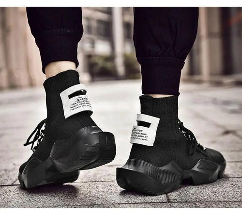 Mandotos men's casual sports shoes with large size, trendy design, and sock-style upper for comfortable everyday wear.