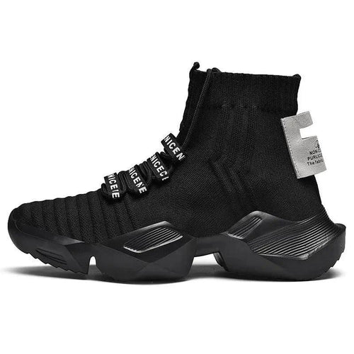 Mandotos men's large size casual sports shoes with sock-inspired design, trendy and comfortable for everyday wear.
