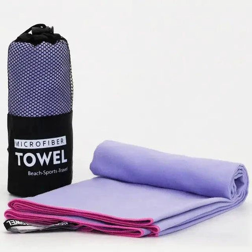 Mandotos Speedy Absorb Microfiber Towel spread out, showing its lightweight, soft fabric ideal for quick drying and travel use.
