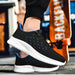 Mandotos Sports Flying Woven Cold Sticky Ultralight Casual Running Shoes with breathable mesh upper and cushioned sole.