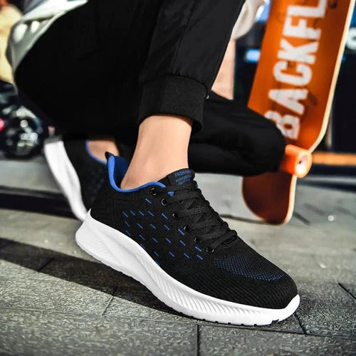 Mandotos Sports Flying Woven Cold Sticky Ultralight Casual Running Shoes with breathable design and lightweight comfort.