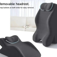 Mandotos stomach sleeper pillow with contoured design for comfortable side and stomach sleeping support.