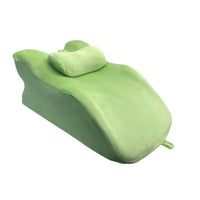 Mandotos stomach sleeper pillow with ergonomic design for comfortable side and stomach sleeping support.