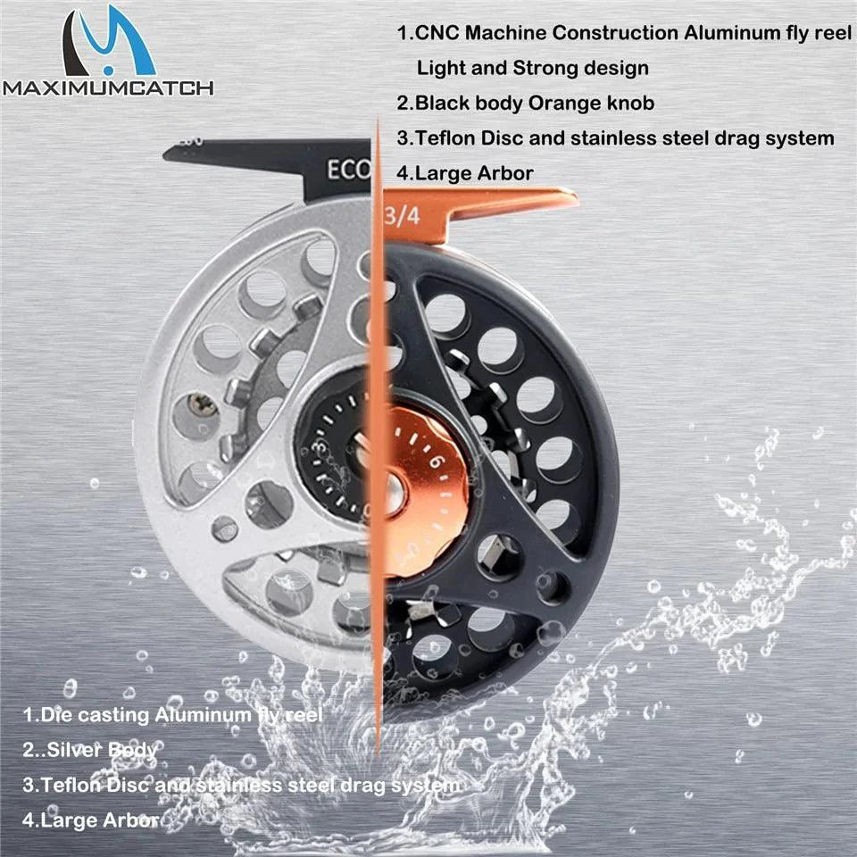 Mandotos Stream Master fishing reel with metal body and ergonomic handle for smooth, durable fishing gear performance.
