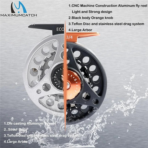 Mandotos Stream Master fishing reel with metal body and ergonomic handle for smooth, durable fishing gear performance.
