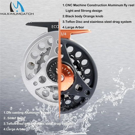 Mandotos Stream Master fishing reel with metal body and ergonomic handle for smooth, durable fishing gear performance.