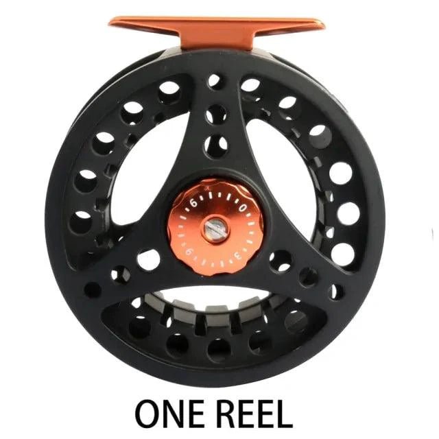 Mandotos Stream Master fishing reel with ergonomic handle and durable metal construction for smooth casting and reeling.