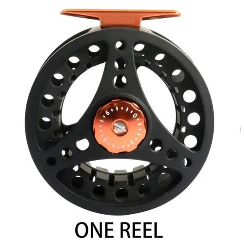 Mandotos Stream Master fishing reel with metal spool and ergonomic handle, designed for smooth casting and durability.