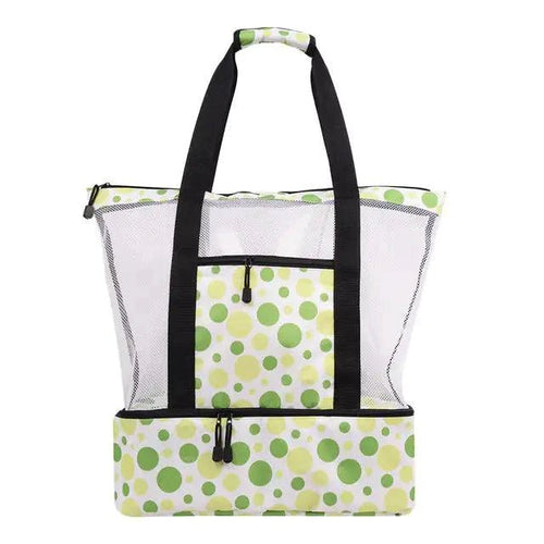 Mandotos summer beach cooler tote with insulated interior and sturdy handles for outdoor picnics and beach days.