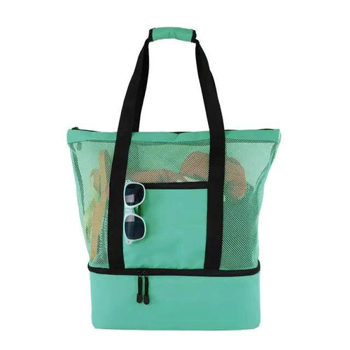 Mandotos summer beach cooler tote with insulated interior, sturdy handles, and stylish design for outdoor picnics and beach trips.