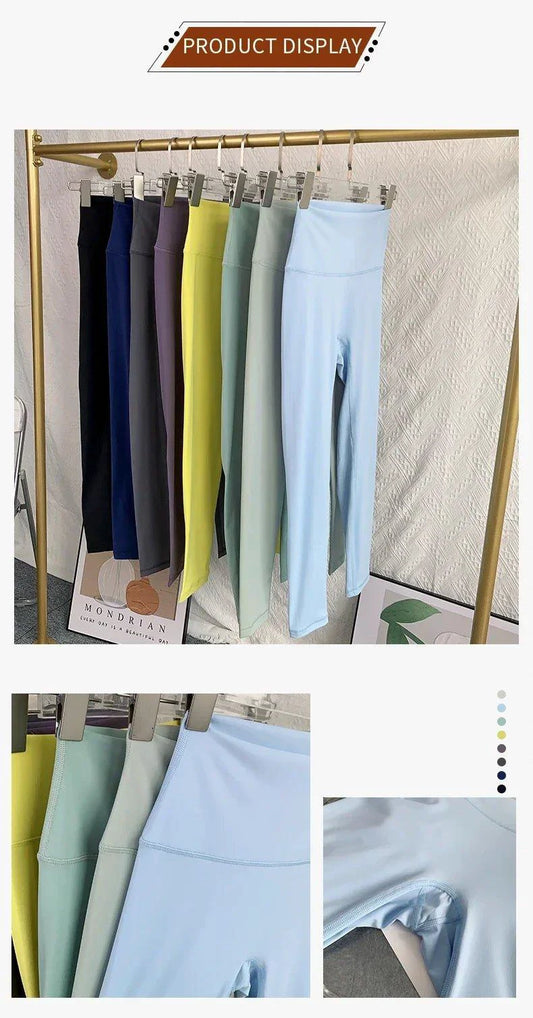 Mandotos high waist summer yoga leggings, breathable quick-drying fabric, ideal for fitness, running, cycling, and gym workouts.
