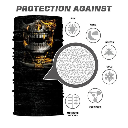 Mandotos SunGuard UV Shield Scarf in lightweight fabric, designed to provide sun protection and stylish coverage.