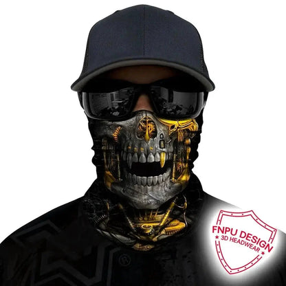 Mandotos SunGuard UV Shield Scarf in lightweight fabric, designed to protect against sun and UV rays.