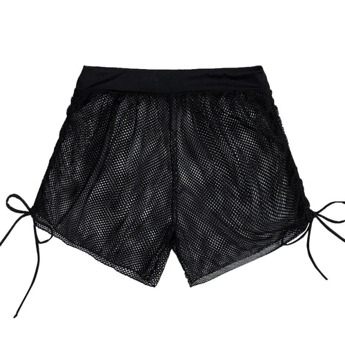 Mandotos SunnyVibes swimwear cover-up shorts with a relaxed fit, perfect for beach days and casual summer outings.