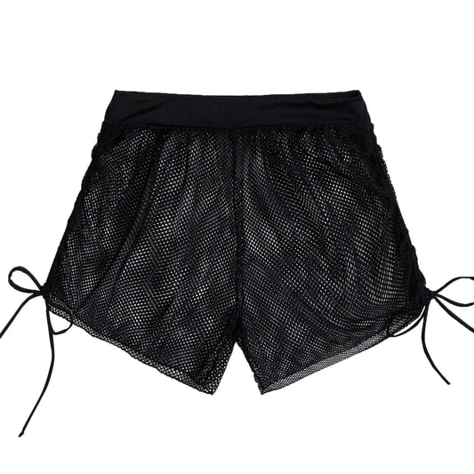 Mandotos SunnyVibes swimwear cover-up shorts with a relaxed fit, perfect for beach days and casual summer outings.
