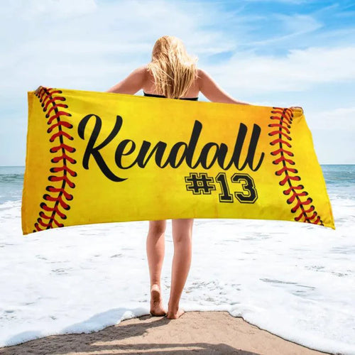 Mandotos SwiftDry patterned beach towel with vibrant geometric designs, perfect for beach or poolside use.