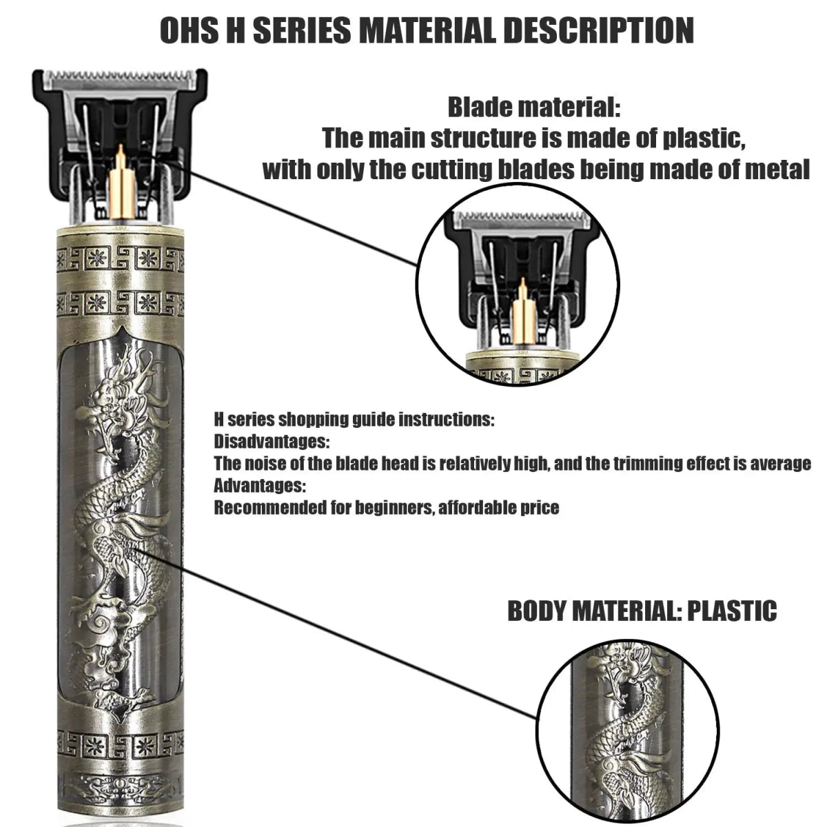Mandotos T9 electric hair clipper and beard shaver with 0mm cutting length for men's haircut, beard, and body hair trimming.