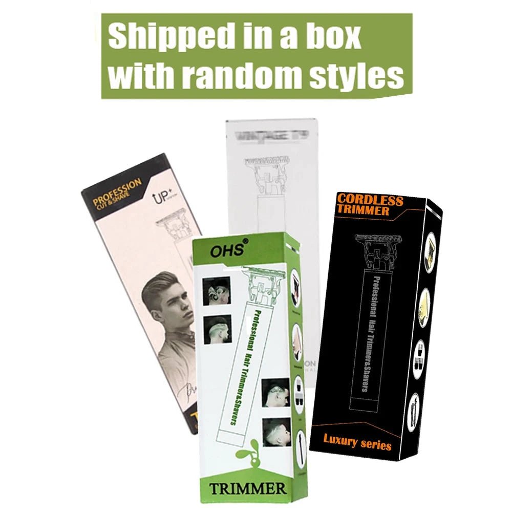 Mandotos T9 electric hair clipper with repair feature, beard shaver, body trimmer, and zero blade for men's haircut and grooming.