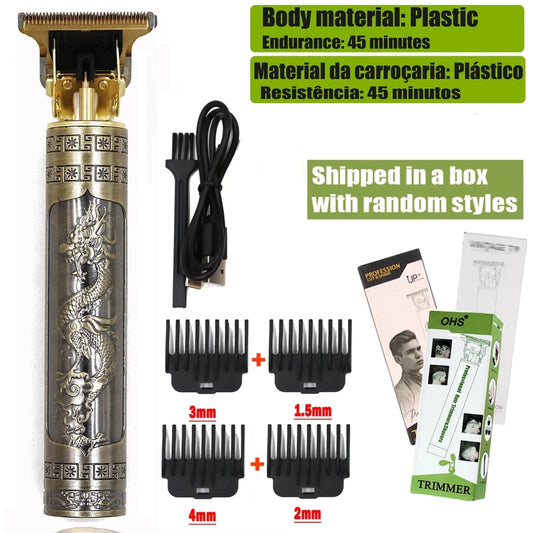 Mandotos T9 electric hair clipper with repair feature, beard shaver, body hair trimmer, and 0mm barber shaver for men.