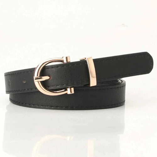 Mandotos Tally vegan leather belt with sleek black design and silver buckle, stylish accessory for casual or formal wear.