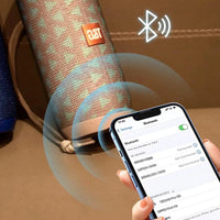 Mandotos TG117 Bluetooth portable waterproof TWS outdoor speaker showing compact design and rugged exterior for outdoor use.