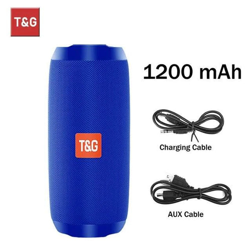 Mandotos TG117 Bluetooth speaker, portable waterproof TWS outdoor speaker with rugged design and built-in controls.