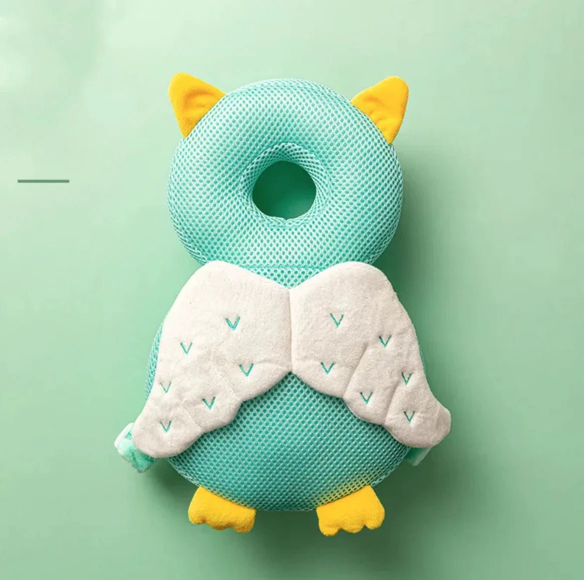 Mandotos toddler head protection pad with soft padding and adjustable straps, designed to keep young children safe during play.