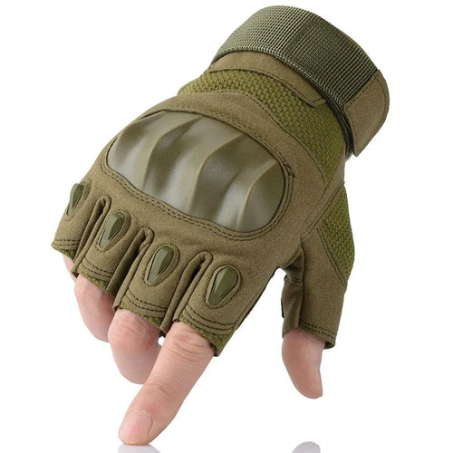 Mandotos touchscreen leather motorcycle gloves showing black leather with reinforced knuckles and touchscreen-compatible fingertips.