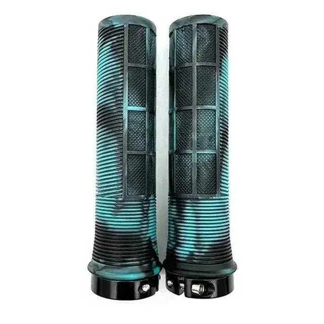 Mandotos TPR cyclist grips with textured surface for improved grip and comfort, suitable for bike handlebars.