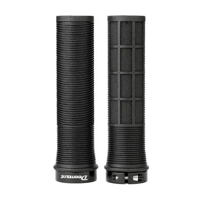 Mandotos TPR cyclist grips with textured rubber surface for improved grip and comfort on bicycle handlebars.